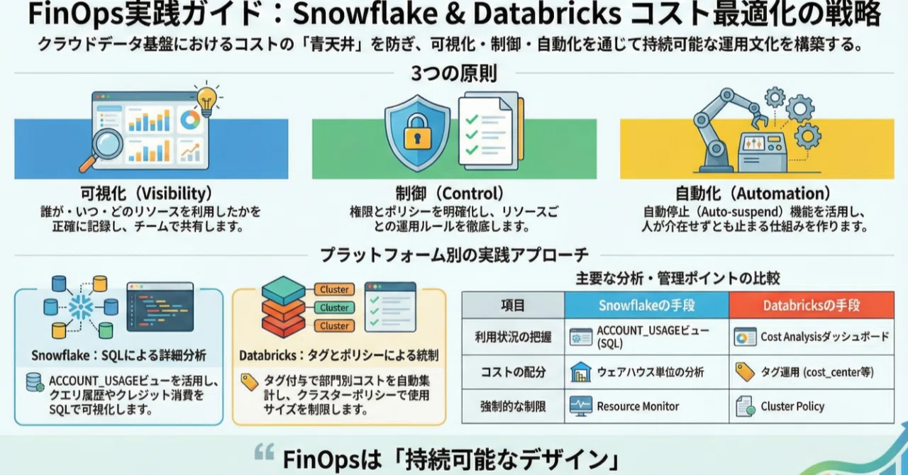 ⚡Snowflake × Databricks⚡ FinOpsは「請求書を見る活動」ではない|Mellow Launch