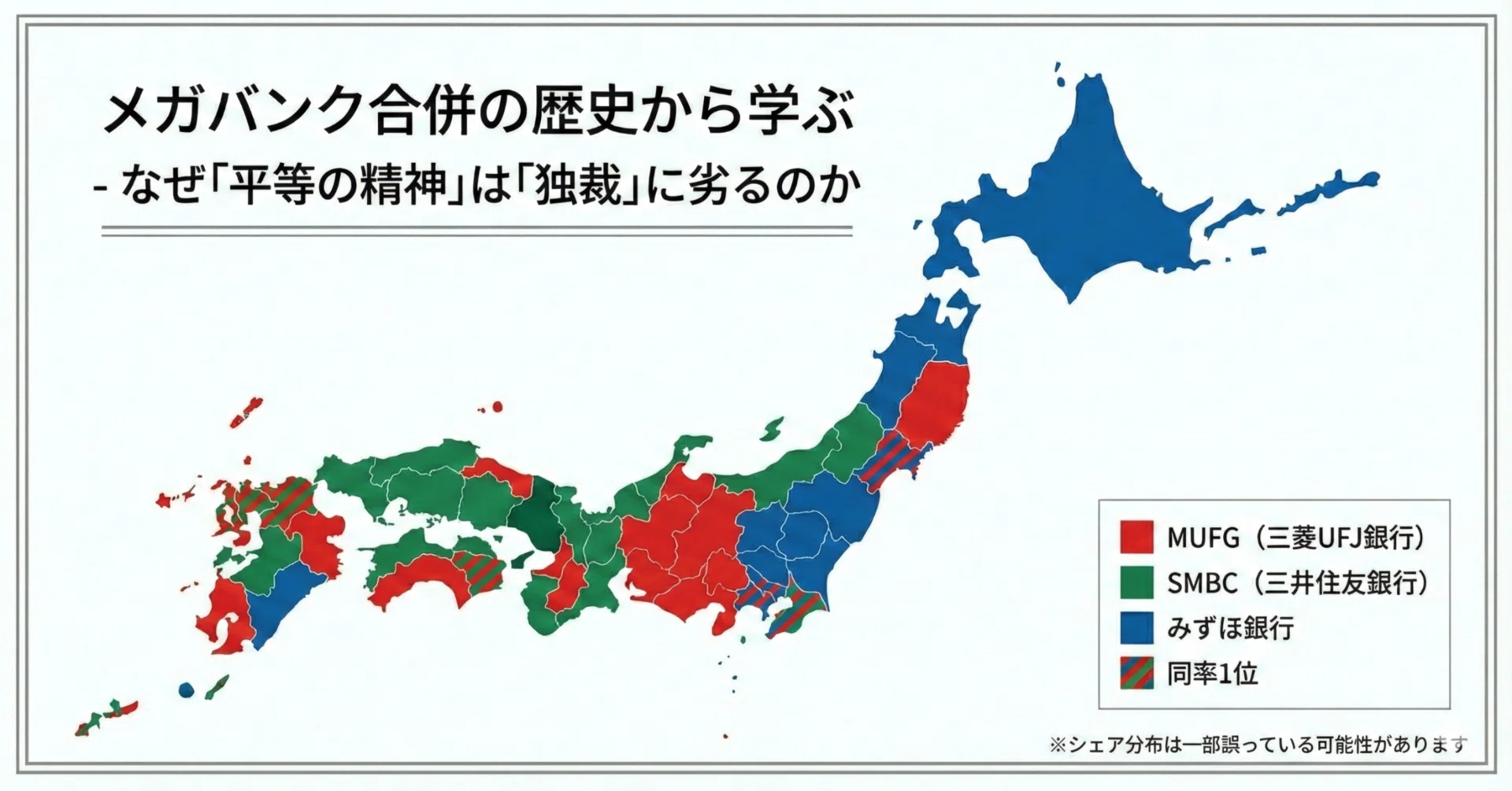 メガバンク合併の歴史から学ぶ - なぜ「平等の精神」は「独裁」に劣る