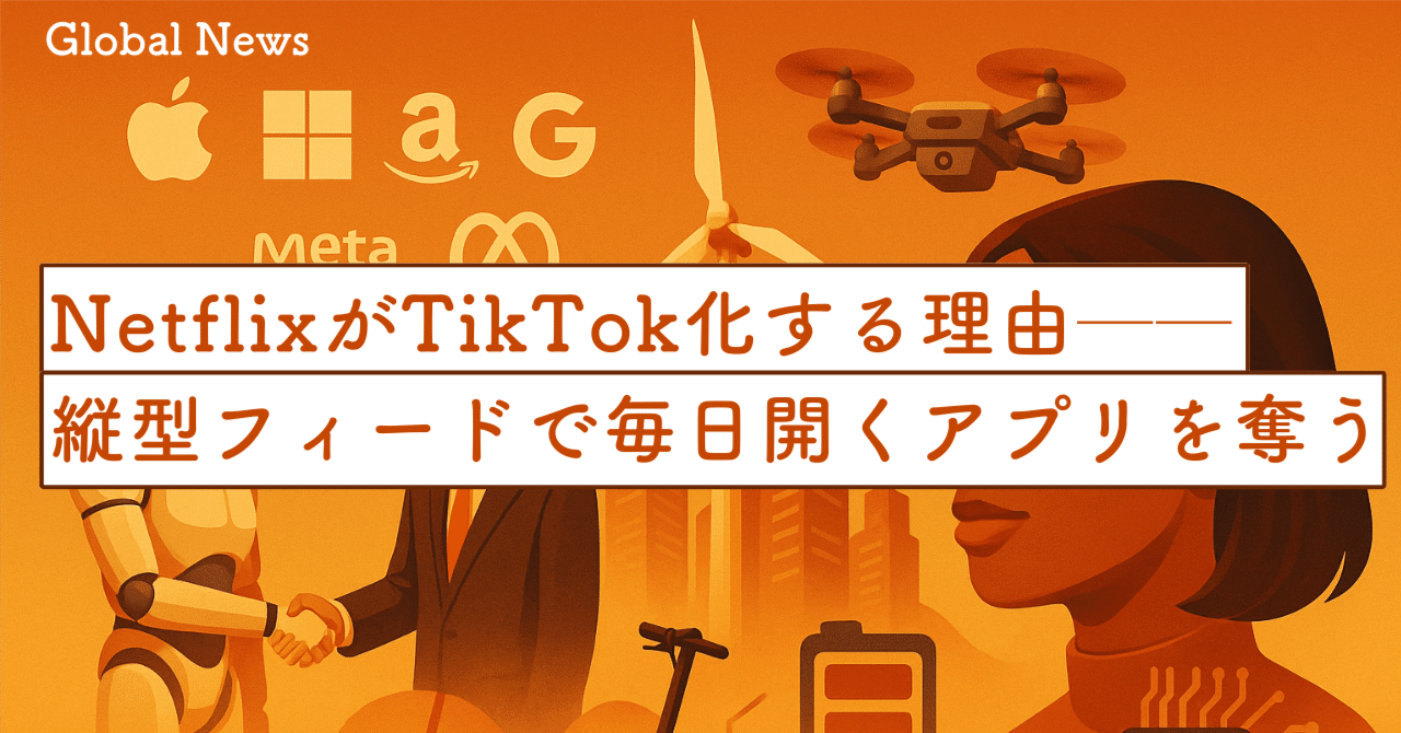 Netflixが“TikTok化”する理由──縦型フィードで「毎日開くアプリ」を