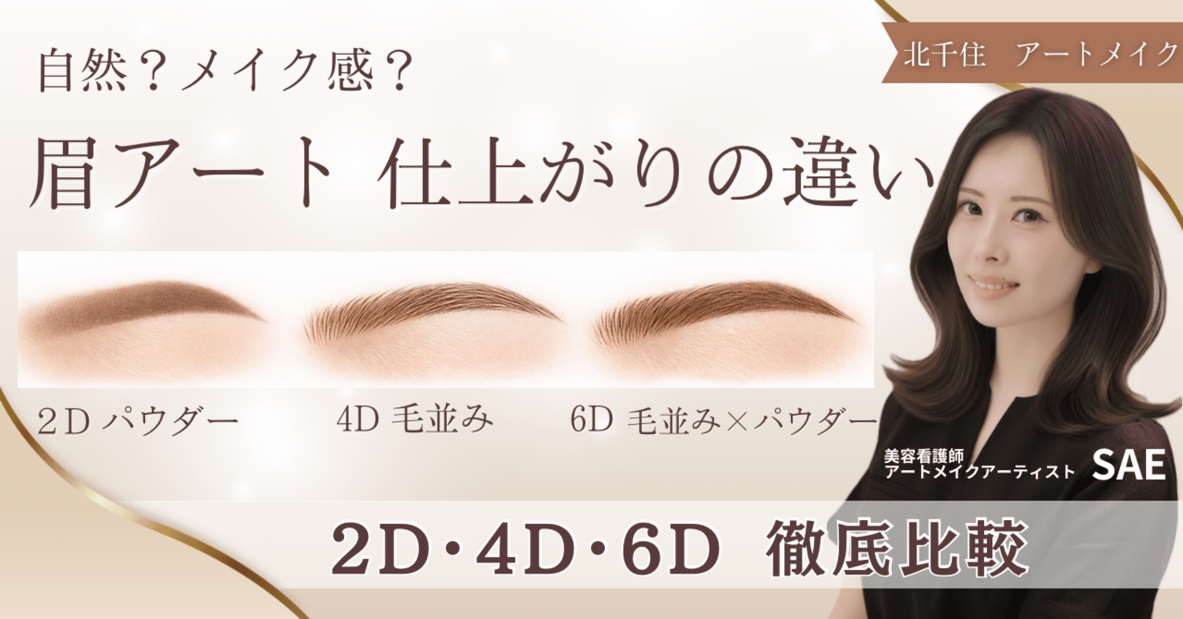 北千住アートメイク| 2D・4D・6Dの違いとは？｜美容看護師.アート