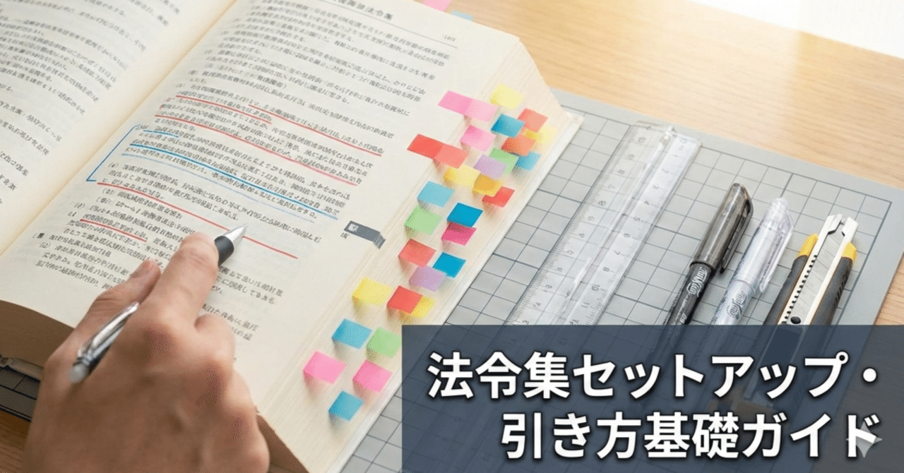 タロウ 法令集抜き 今だから間に合う！】法令集セットアップ・引き方基礎ガイド｜一級建築