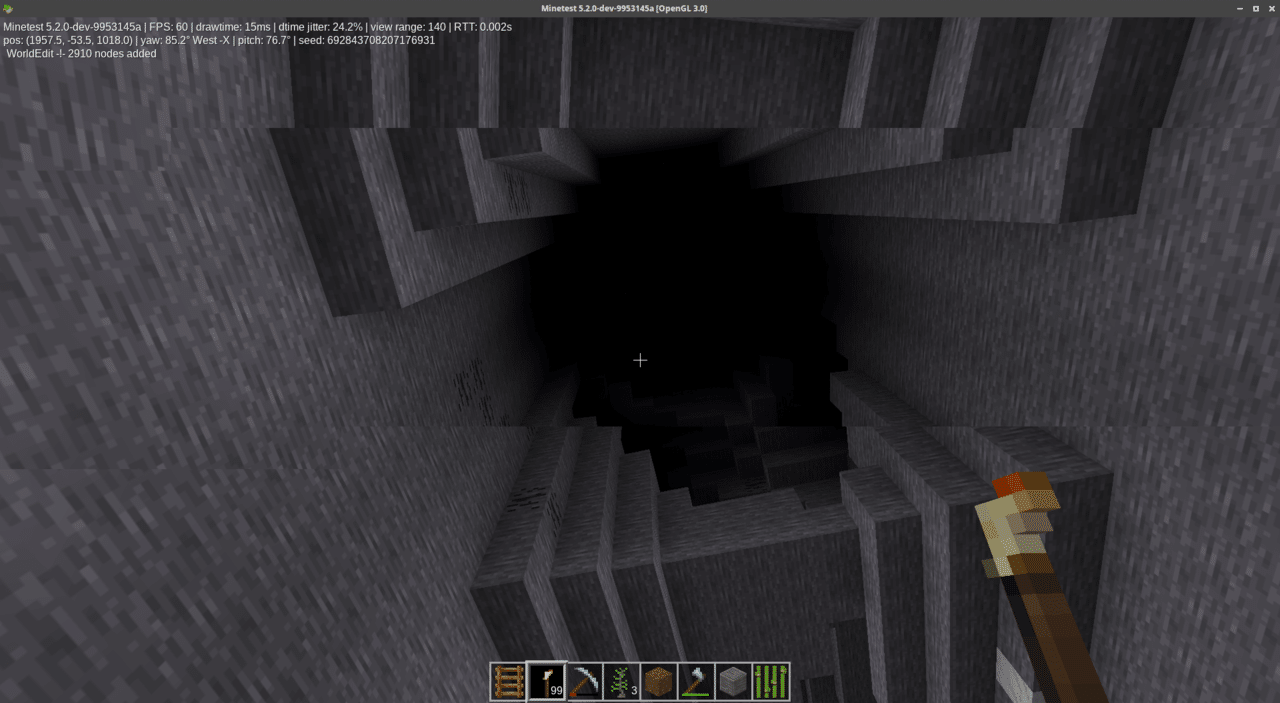 Minetest コマンドでトンネルを掘った Ky研究所 Coderdojo横浜港北ニュータウンやってます Note Minetest コマンドでトンネルを掘った Ky研究所 Coderdojo横浜港北ニュータウンやってます Note