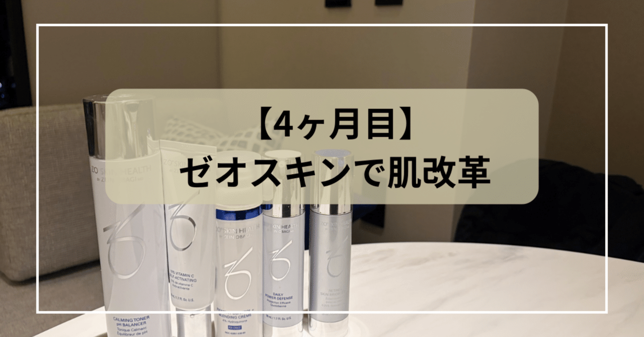 4ヶ月目】ゼオスキンで肌革命｜ぽめら