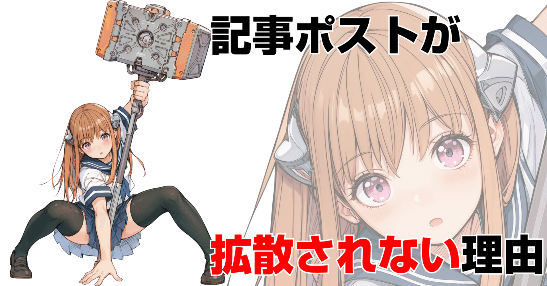 X：記事ポストが拡散されない理由（2026年1月22日のAIイラスト）｜てん