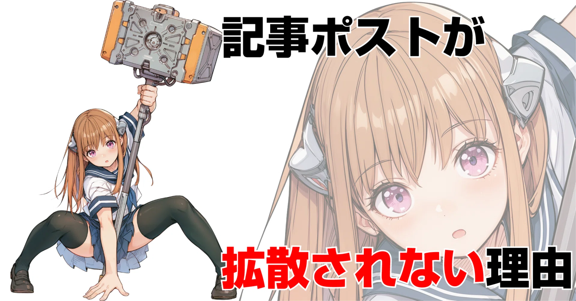 X：記事ポストが拡散されない理由（2026年1月22日のAIイラスト）｜てん