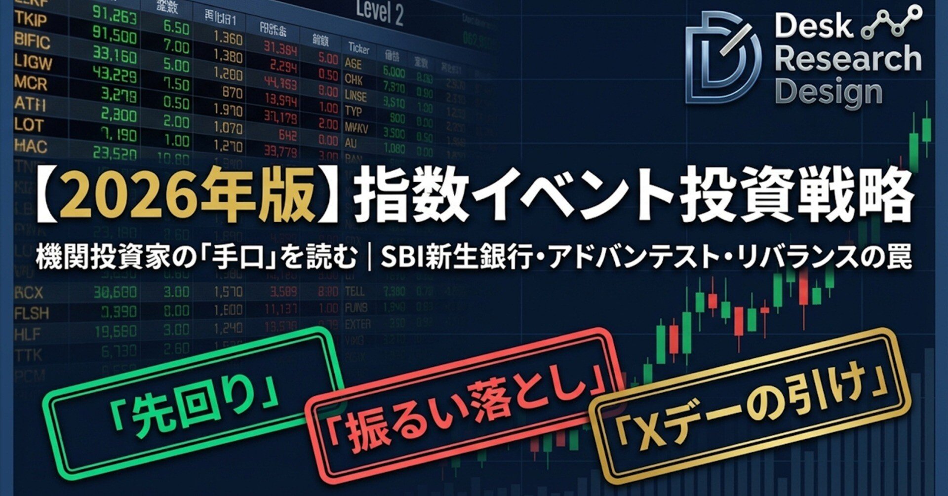 指数イベント（採用、入れ替え）の投資戦略】（日経平均、TOPIX、MSCI）｜Desk Research Design