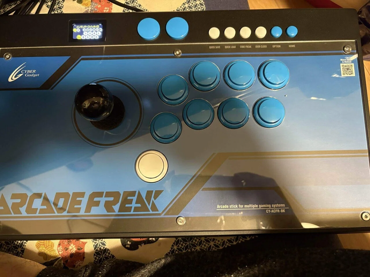アーケードフリーク CY-ACFR-BK アケコン 三和ボタン カスタム済み アーケードフリーク CY-ACFR-BK アケコン 三和ボタン カスタム済み