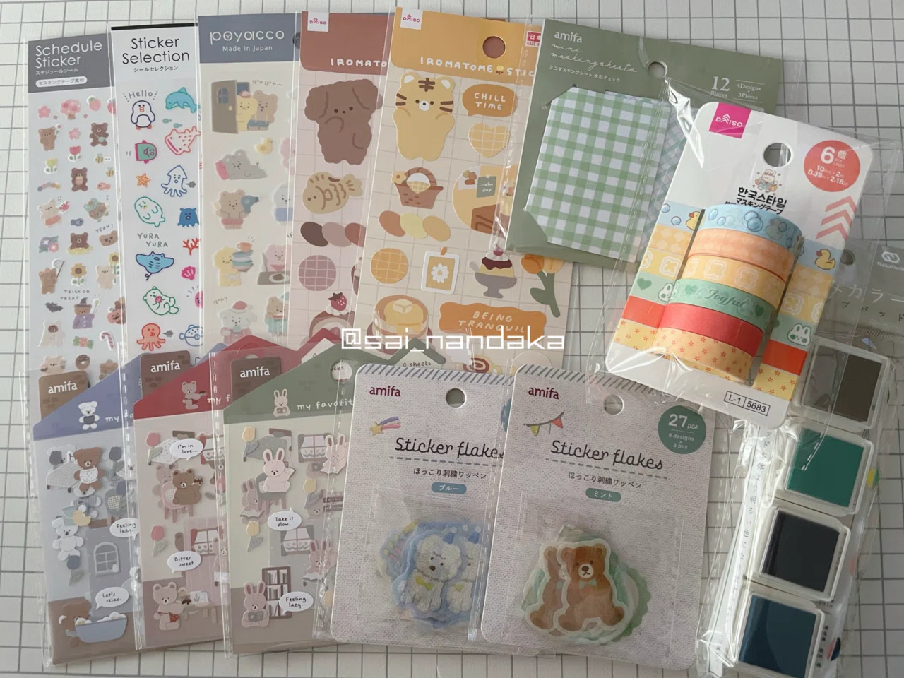 100均巡り購入品紹介】2026年1月｜計66点の文具や雑貨まとめ｜𝙎𝙖𝙞.