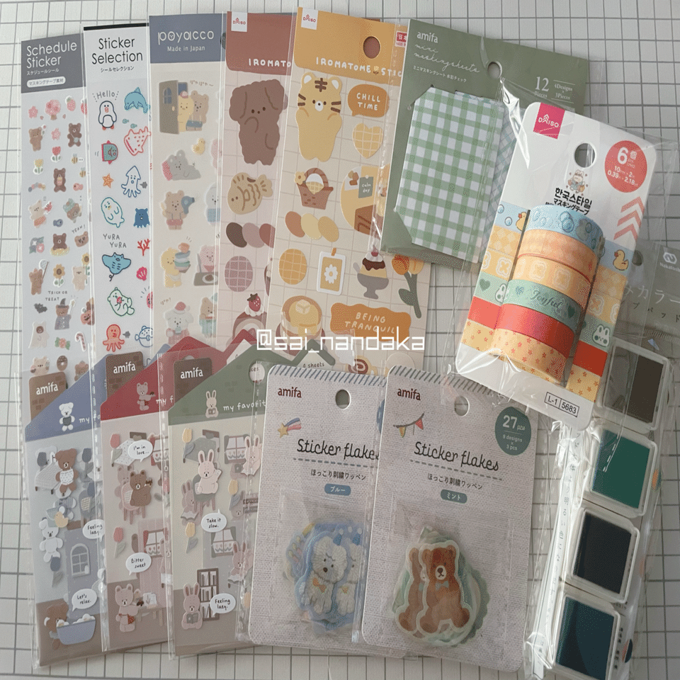 100均巡り購入品紹介】2026年1月｜計66点の文具や雑貨まとめ｜𝙎𝙖𝙞.