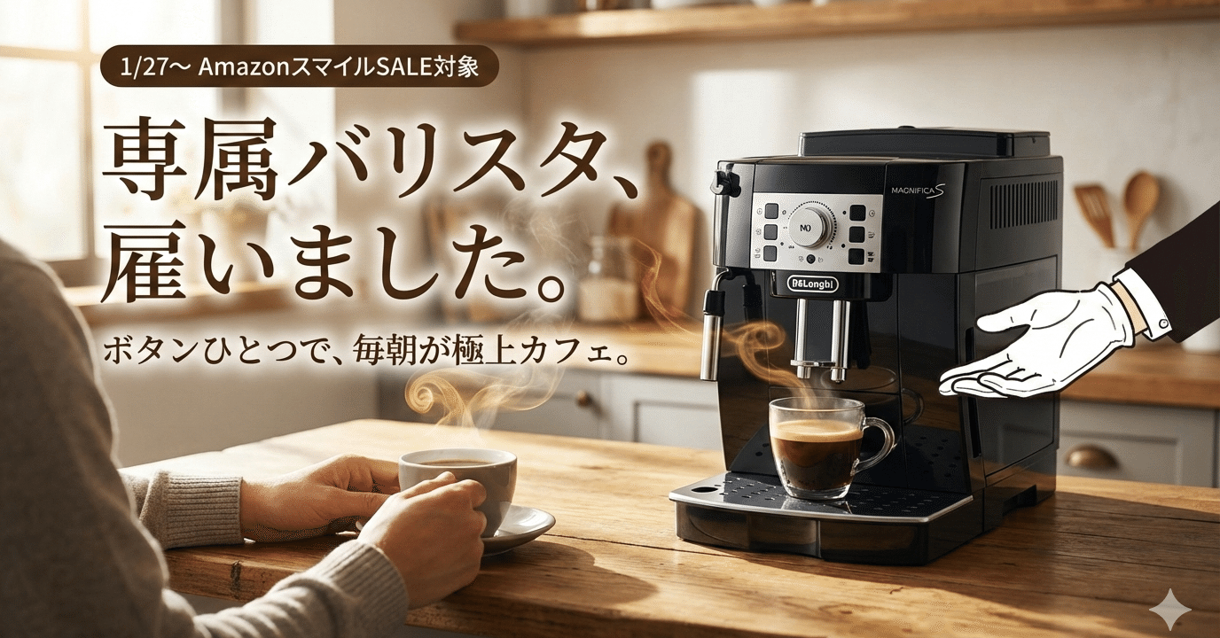毎朝の「コーヒー代」が消えた？デロンギ マグニフィカSが選ばれる「5