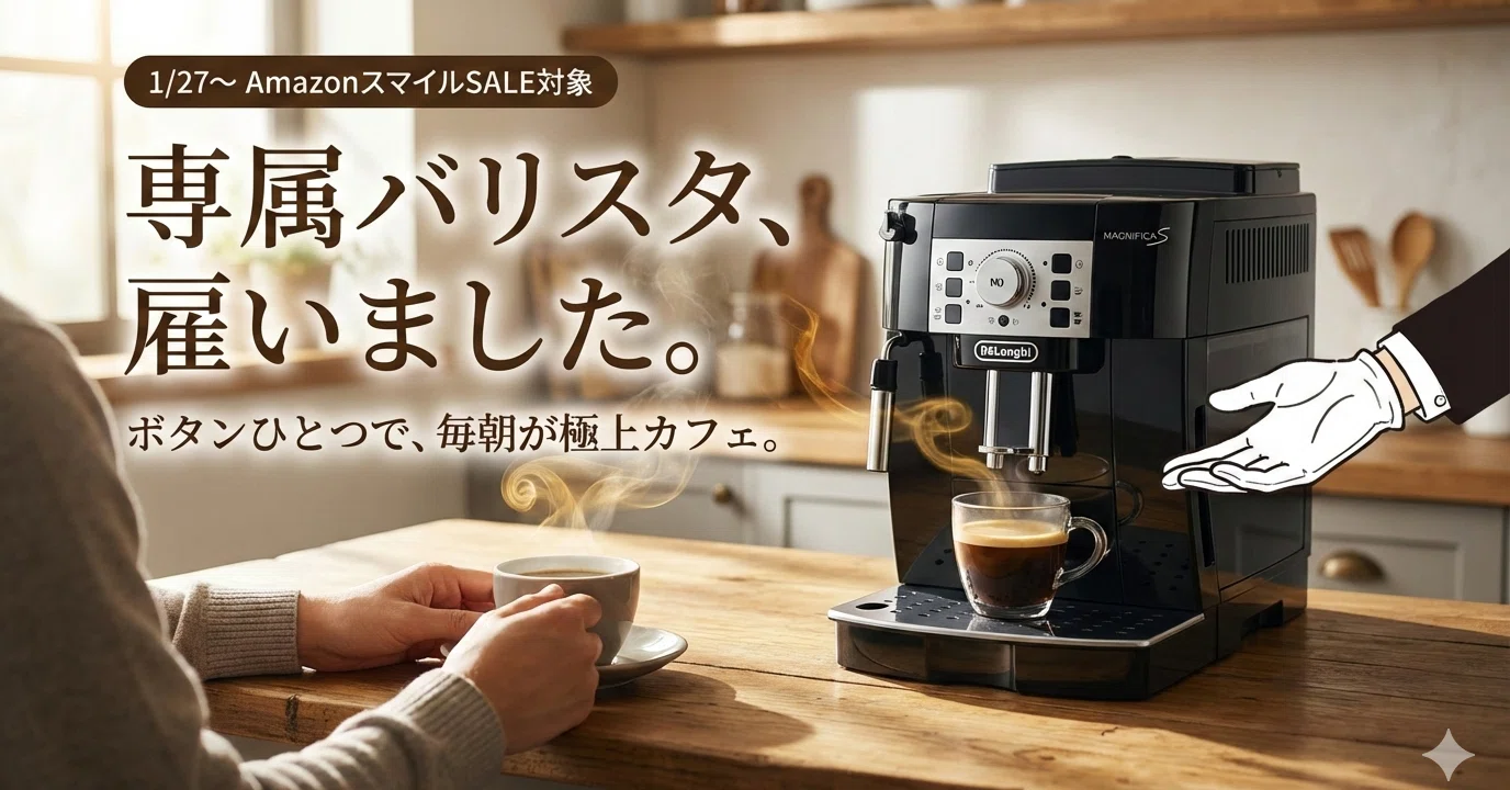 毎朝の「コーヒー代」が消えた？デロンギ マグニフィカSが選ばれる「5
