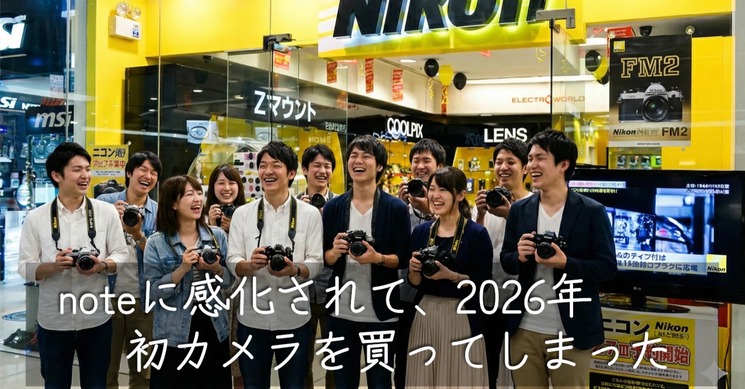 カメラマン引退品　Nikon おまけ多数破格 noteに感化されて、2026年初カメラを買ってしまった｜もりぞう