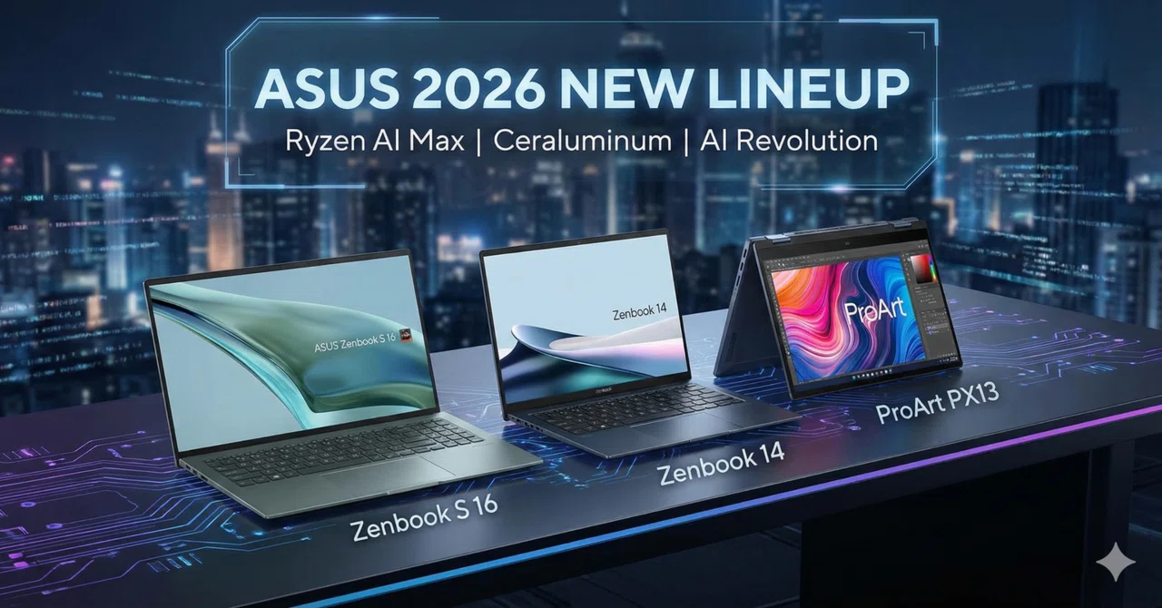 ASUS 2026完全解説】GPU不要の怪物「Ryzen AI Max」と新素材