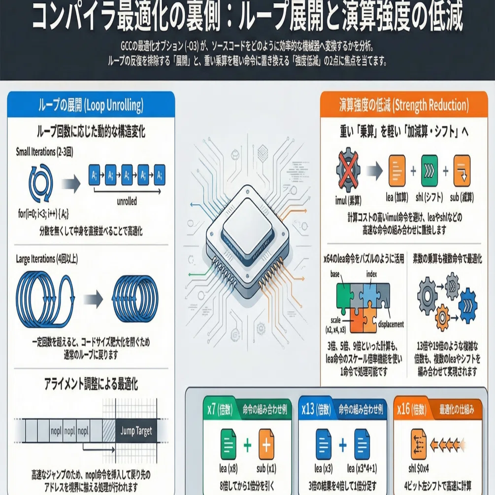 新C言語教室 - 第25回 最適化 その3 ループと演算強度｜kzn