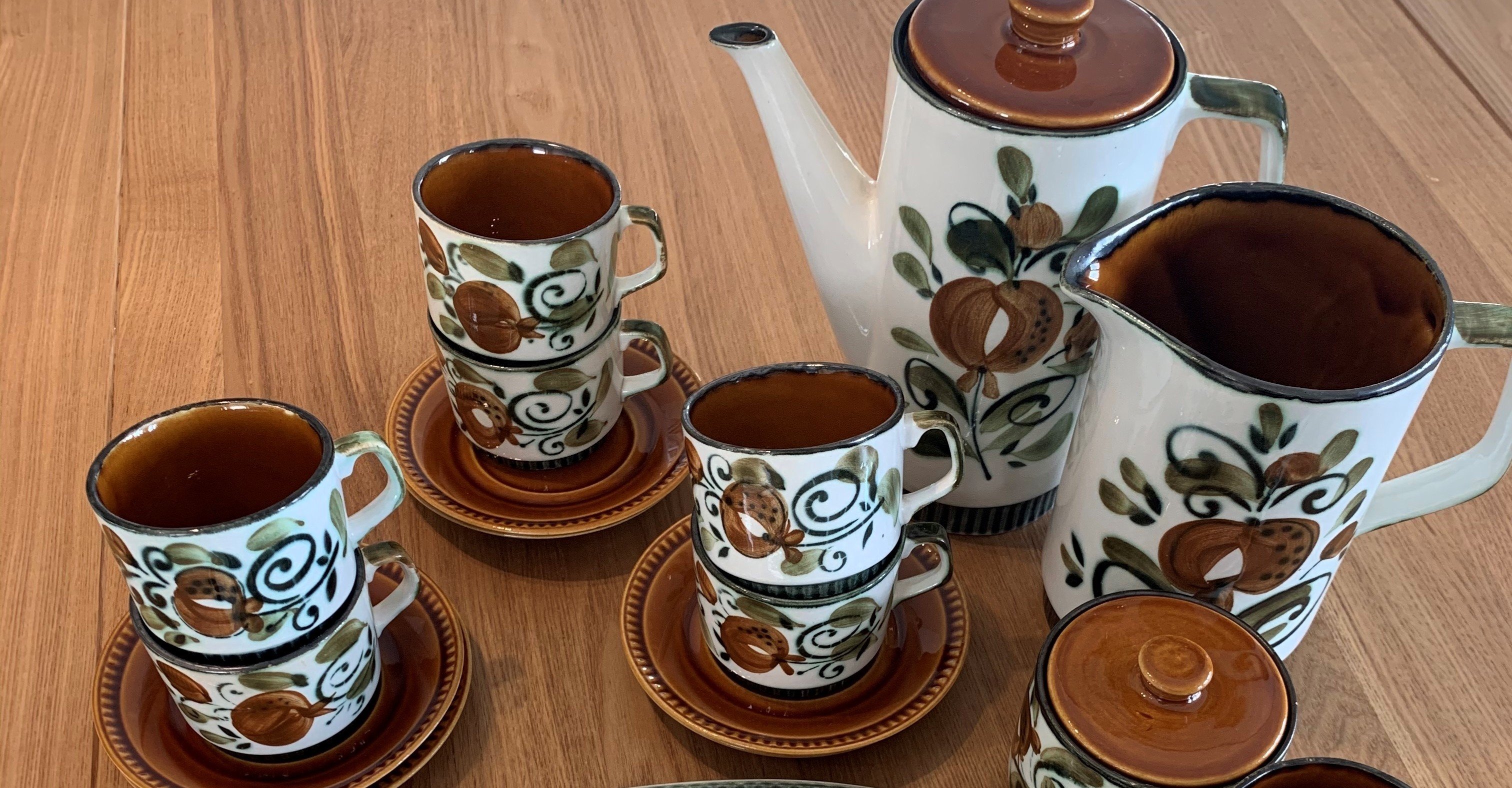 送料込 Boch Belgium ベルギーボッホアンティークココット4個セット ベルギー製 BOCH ボッホ Rambouilllet ランブイエ コーヒー