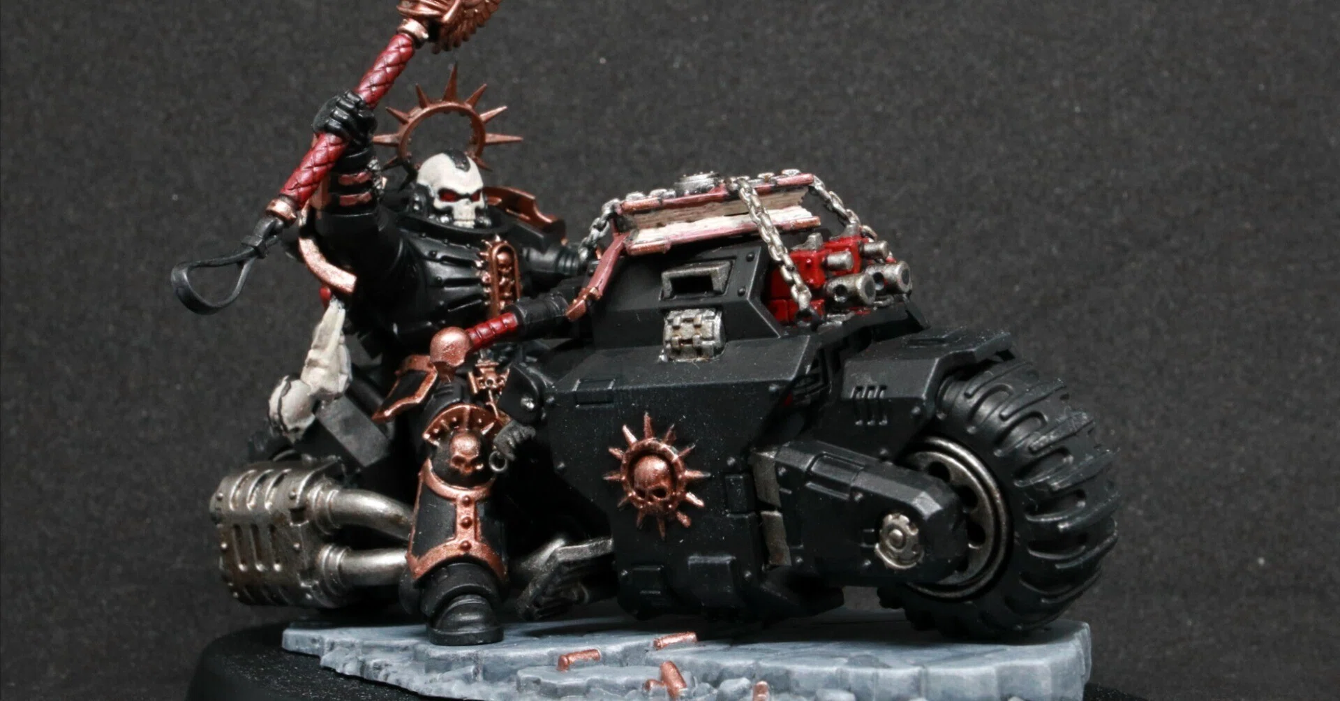Warhammer 40k プライマリス・チャプレイン バイク騎乗を塗る｜akaikura