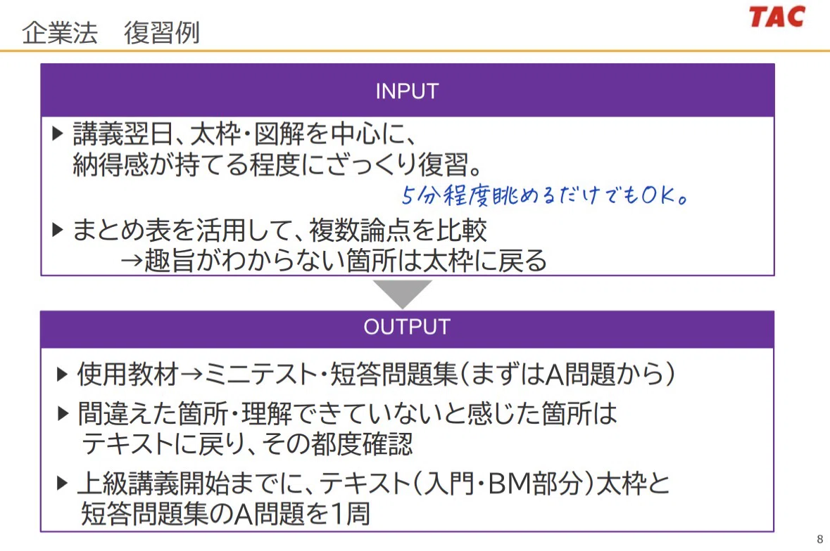 101 企業法：5月短答に向けて、何から始める？｜TAC公認会計士講座講師