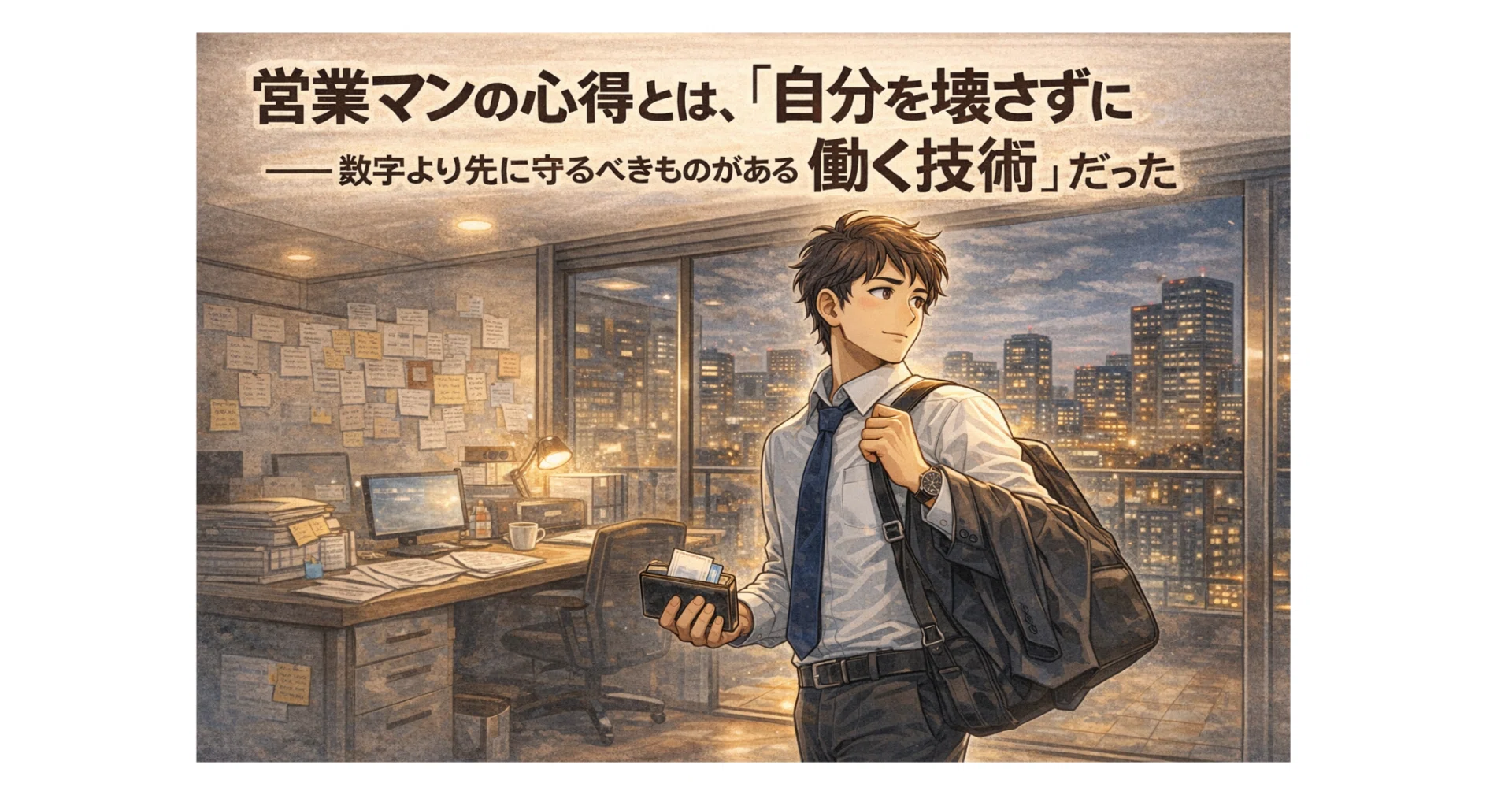営業マンの心得とは、「自分を壊さずに働く技術」だった、数字より先に