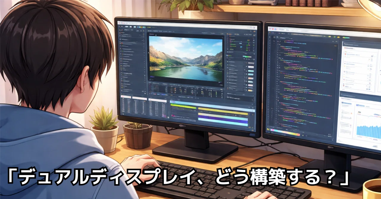 パソコンディスプレイ2台 ノートPCの左右に2画面追加できるモバイルディスプレイ「Tri-Screen