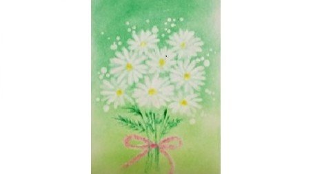 動画付きテキスト】パステルで「マーガレットの花束」を描いてみよう