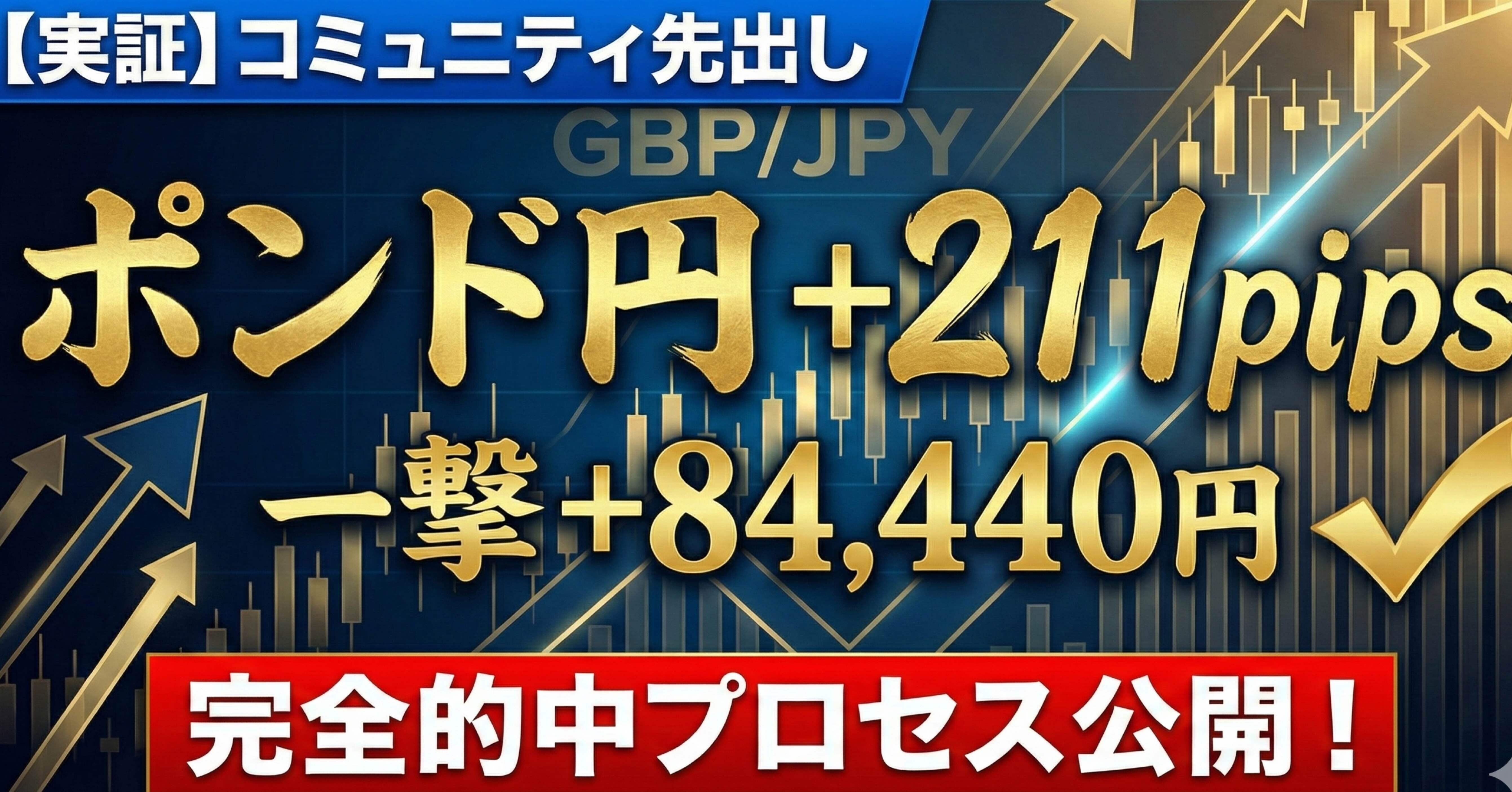実証】ポンド円211pipsの爆益。コミュニティでのエントリーから利確まで全て公開｜Fad｜Xで圧倒的実績を証明中のトレンド転換師