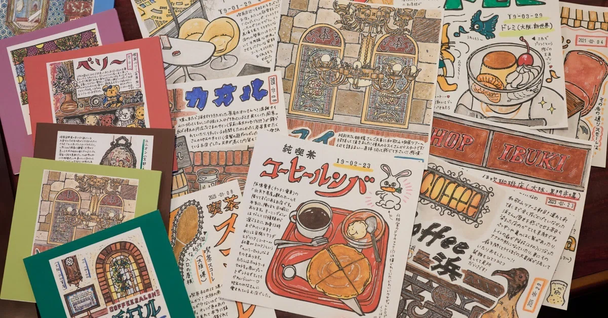 カノジョが喫茶店を描き続ける理由。｜南海電車が走るまち