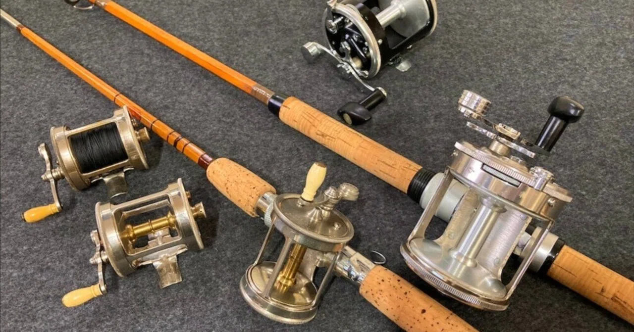 🎣オールドフィッシングタックル041 いにしえのマシンカットデザイン