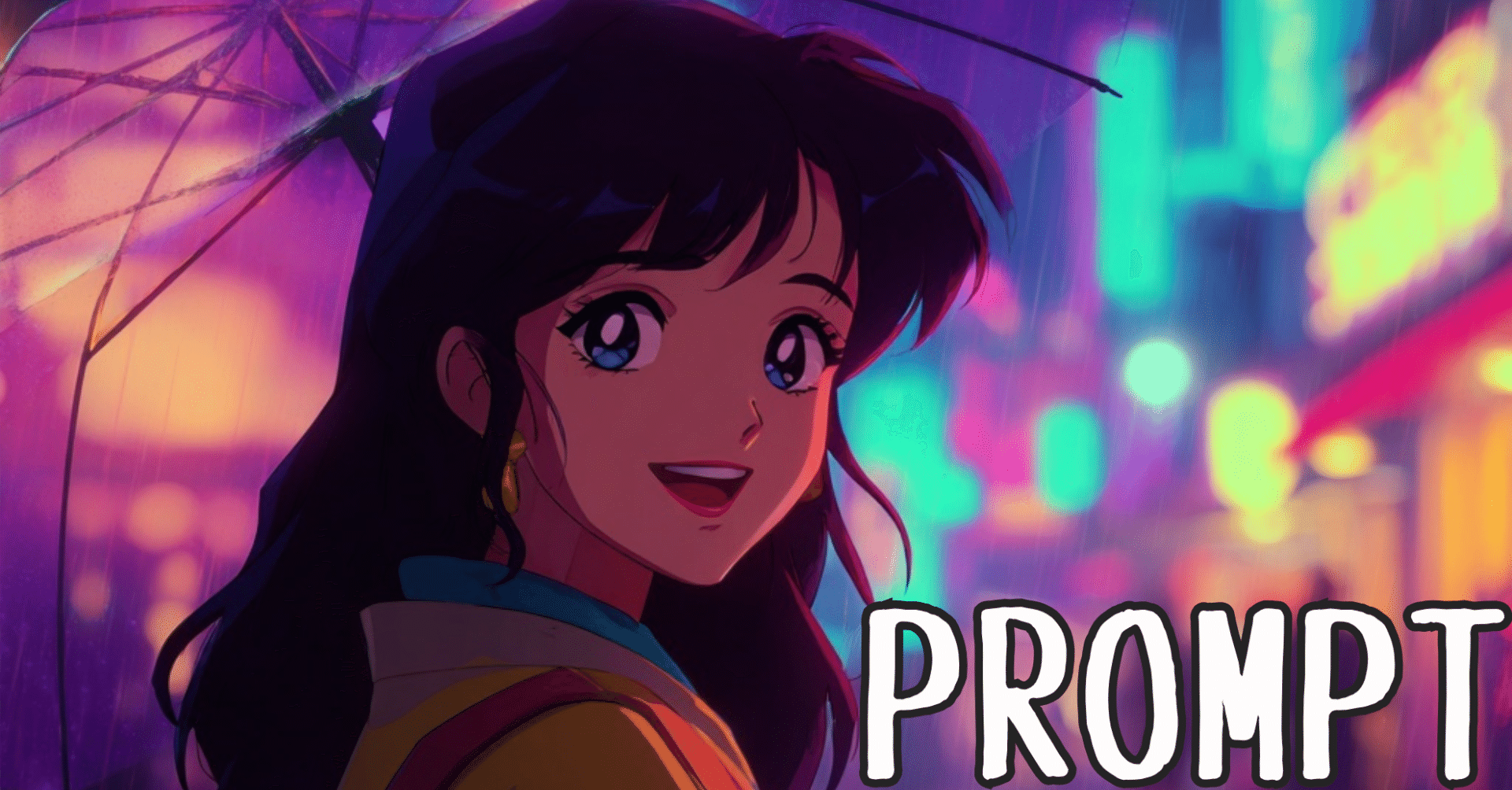 90年代アニメ風】女性キャラ Midjourney プロンプト7選｜ささお