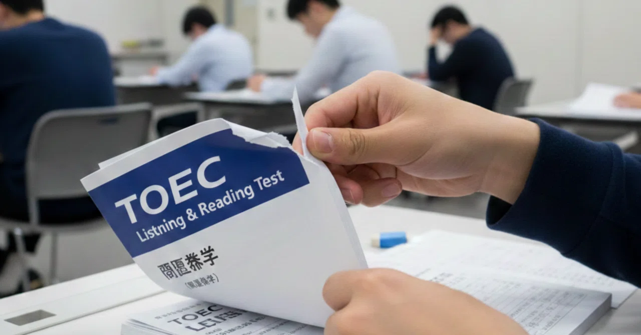 その数秒が、試験の流れを変える。TOEIC・英検 冊子開封テクニック