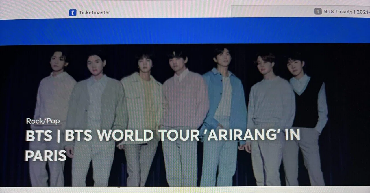 BTS】🇫🇷チケッティング記録｜iso