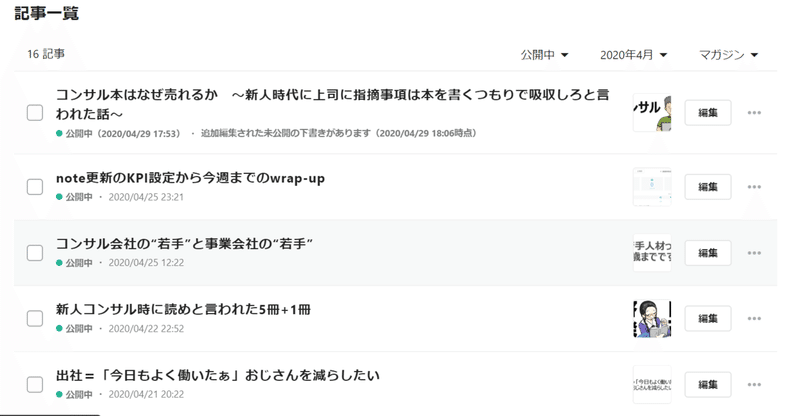 4月の記事一覧
