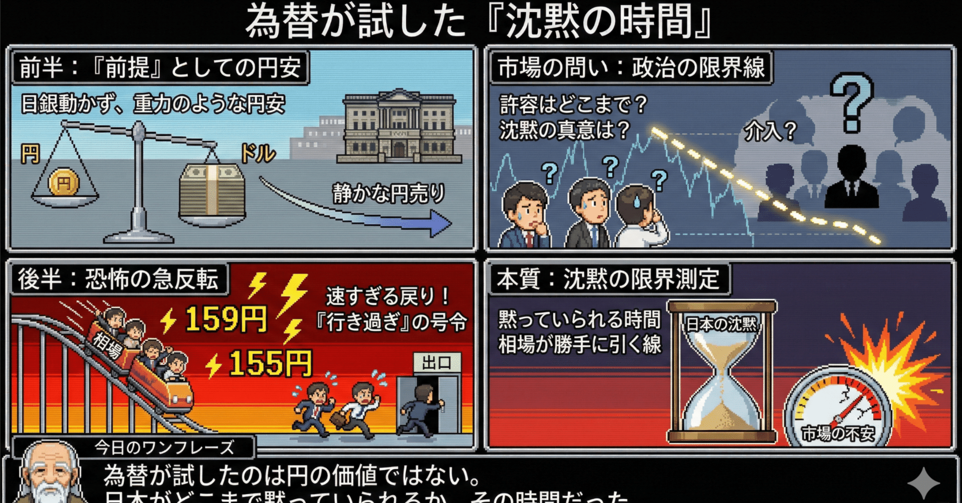 円が揺れた1月――為替は金融政策より先に「政治の持久力」を試した｜継 / tsugu