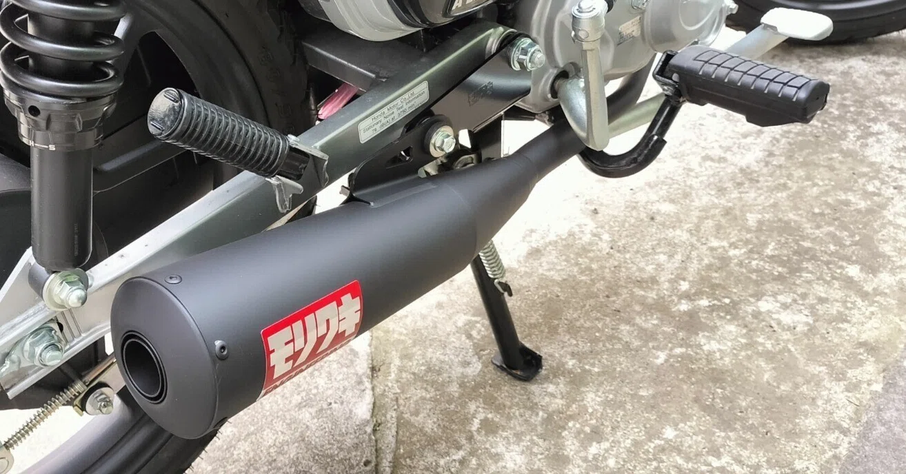JA60カスタム】クロスカブ110に「モリワキ メガホン」装着！構造から