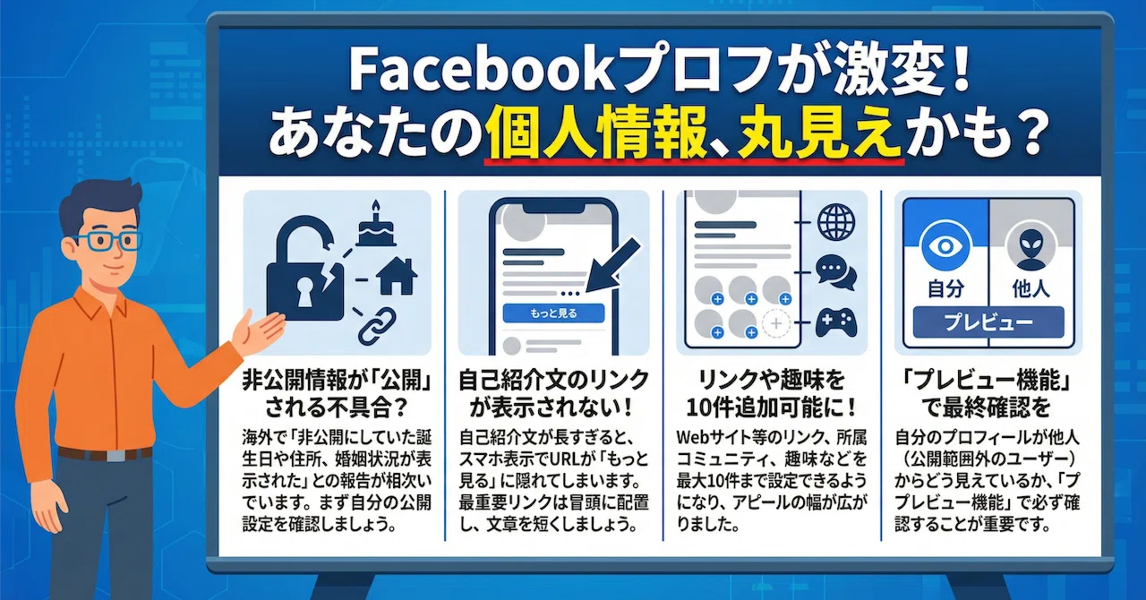 Facebook個人・Facebookページのプロフィール設定と表示変更｜(新潟県