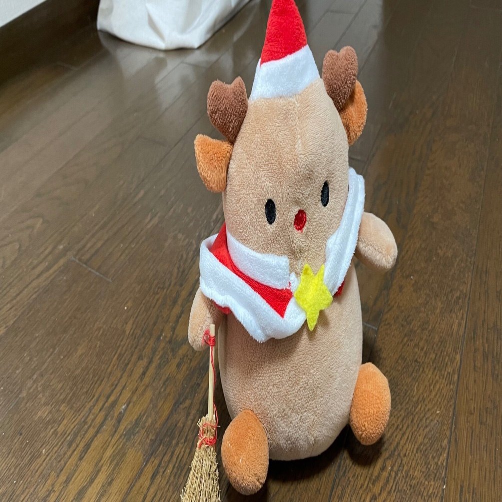 SHLさま専用♡じゃらじゃらキーホルダー　クリスマスすきっ歯トナカイ 初めまして。トナカイです。｜じゃこナス