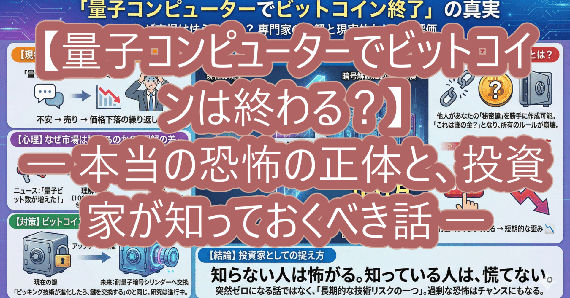 量子コンピューターでビットコインは終わる？】― 本当の恐怖の正体と、投資家が知っておくべき話 ―｜高西俊輔＠AIを使って金運をひたすら上げ、株式投資の 高みを目指す
