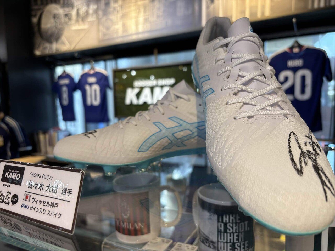 KAMOにて佐々木大樹選手のサイン入りスパイク！！｜きつね