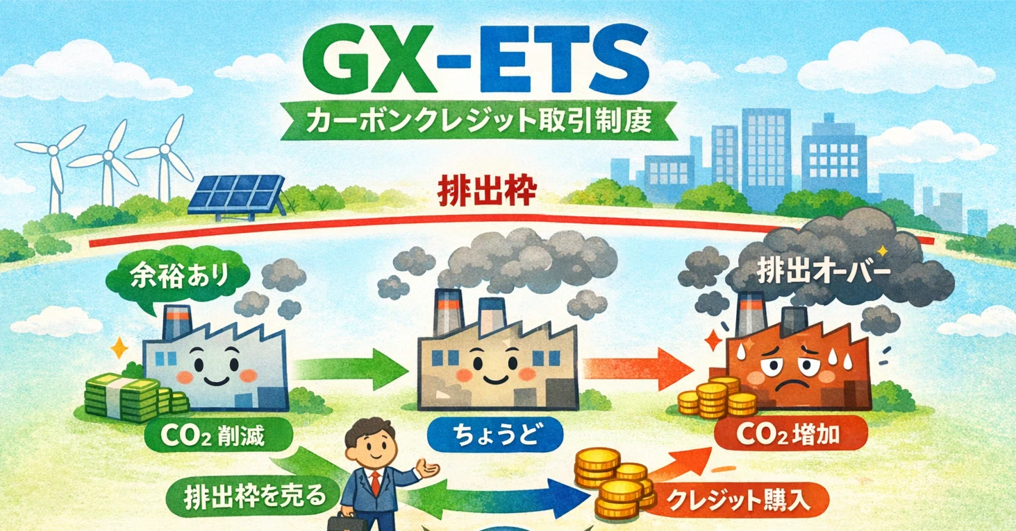 高校生にもわかるGX-ETS（グリーントランスフォーメーション排出量取引