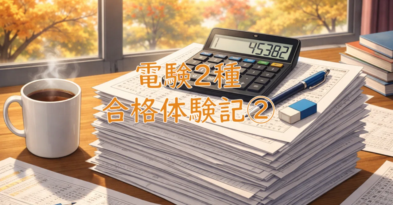 【電験2種】受験体験記(R6年度版)〜二次試験編〜 電験2種合格体験記②【二次勉強編】｜タケモル(電験2種)