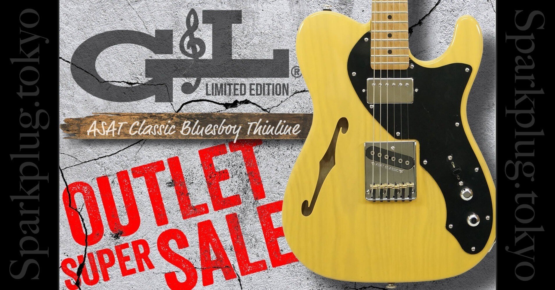 王道バタースコッチ!G&L USA 限定品 ASAT Classic Bluesboy シン 王道バタースコッチ!G&L USA 限定品 ASAT Classic Bluesboy シン