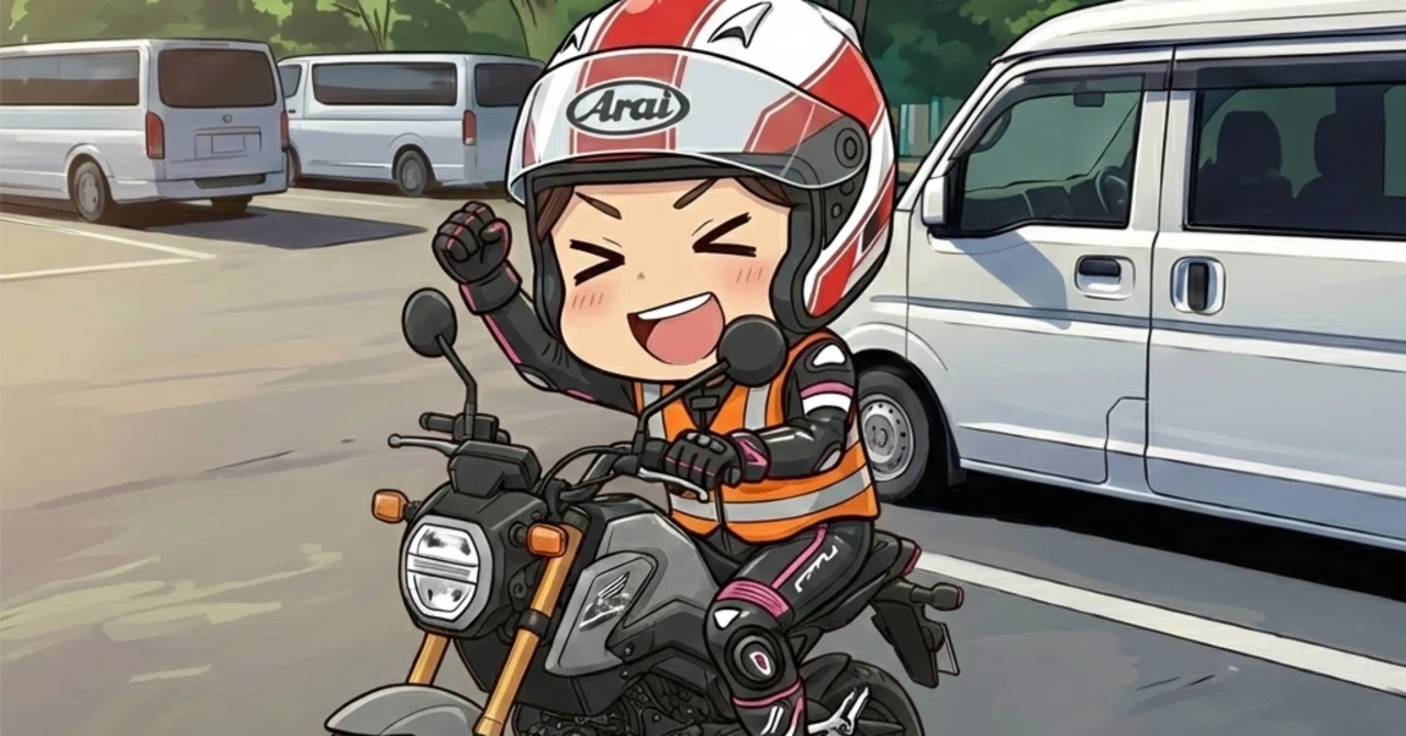 GROM初心者の挑戦！夫婦でミニバイク耐久レース初参戦記（中編）｜ヨメわたのよめこ