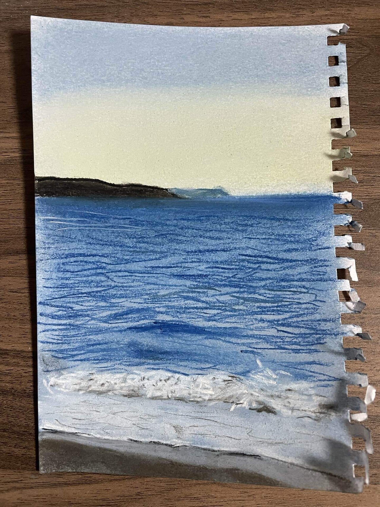 私が描いたパステル画 夜に描いたパステル画｜きんにく。