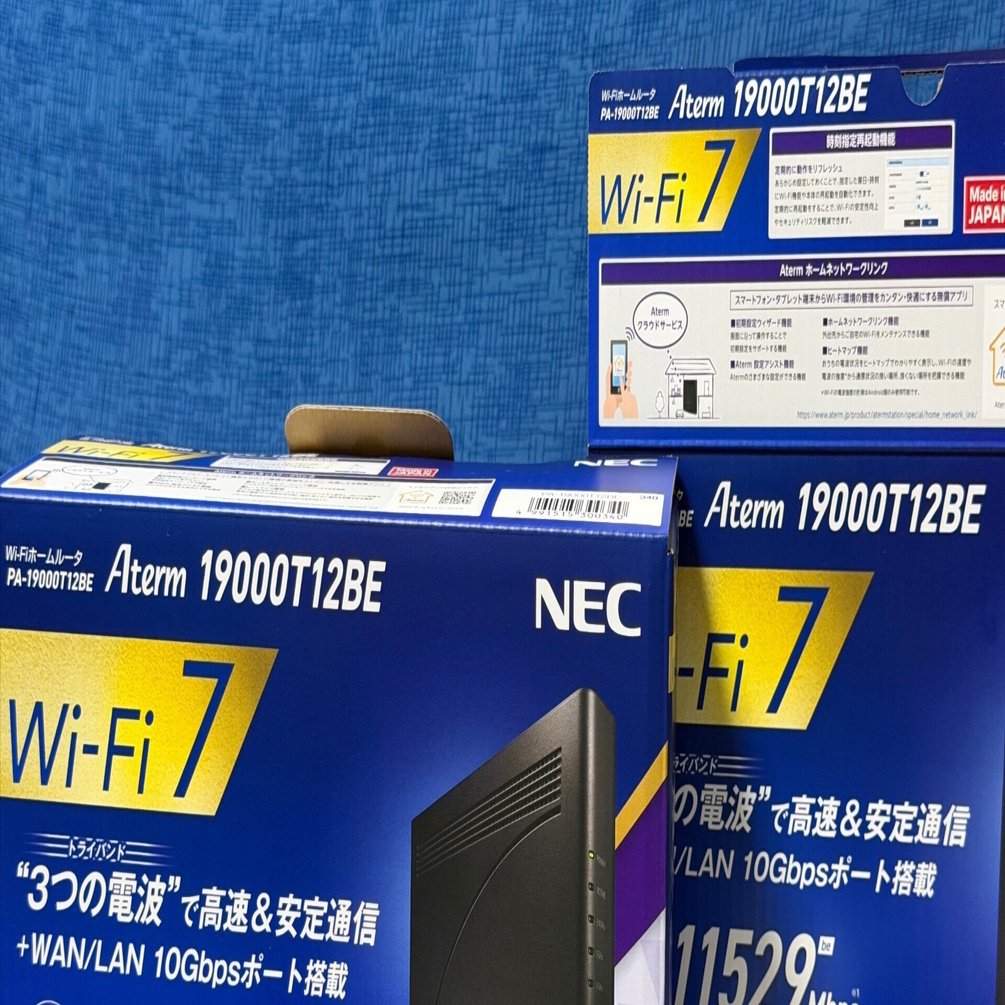 購入】 NEC Aterm PA-19000T12BE 〜 史上最強“Wi-Fi 7”の超高速