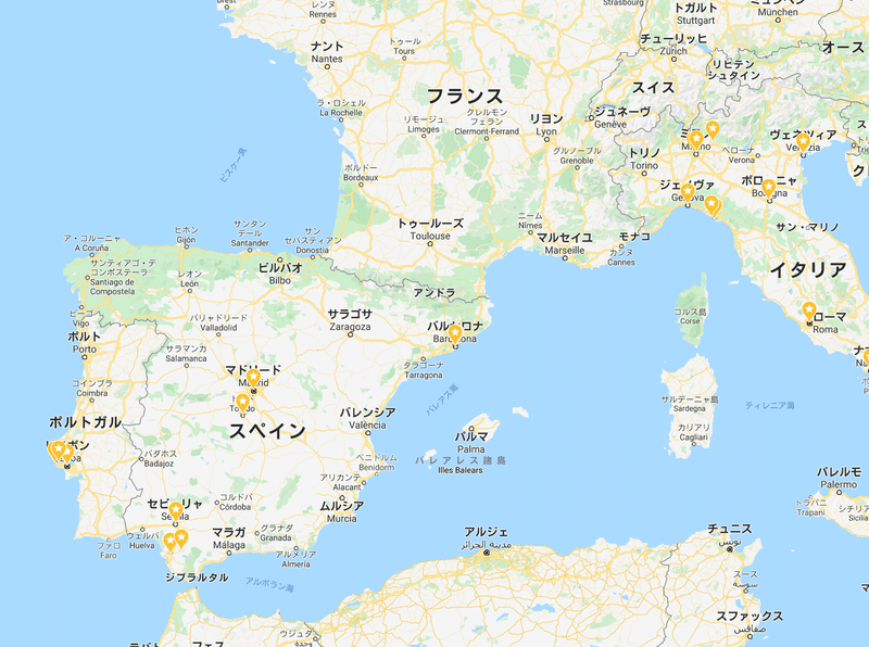 Googlemapに昔の旅行を記録する遊び その3 06年スペイン ポルトガル イタリア旅行 Horiken Note Googlemapに昔の旅行を記録する遊び その3 06年スペイン ポルトガル イタリア旅行 Horiken Note