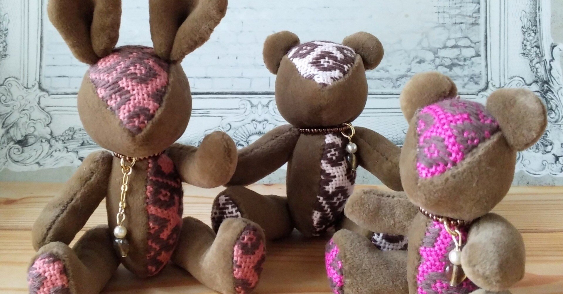 テディベアは電子レンジ・洗濯機不可です！｜こひろ@こぎん刺しの