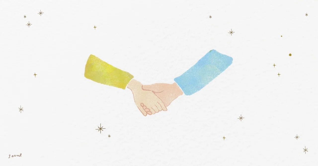 マツパして決別しに行った日。最後は握手。｜なな