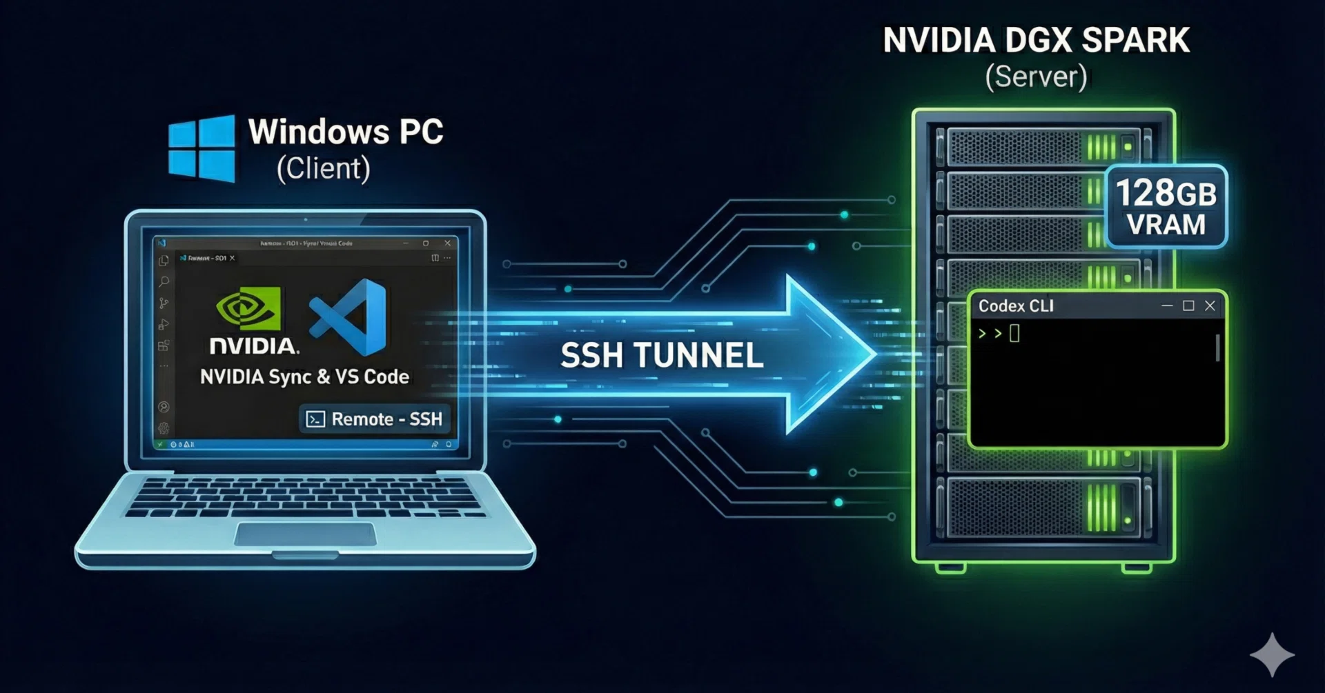 DGX Spark で Codex CLI と NVIDIA Sync(VS Code)連携｜無色猫(Incolor
