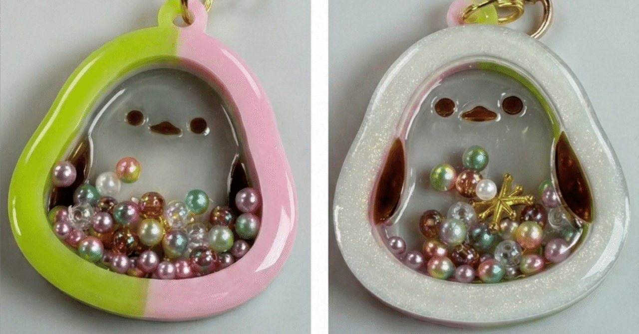 100均レジン】音が主役♪ 1つで2つの表情を楽しむ「シマエナガ」の