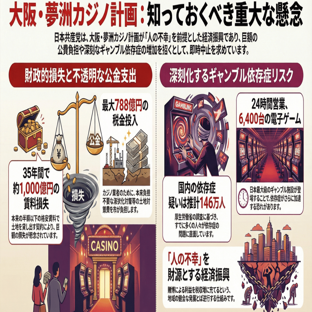 政策：100.カジノーーただちに中止せよ】大阪カジノ、本当に知ってい