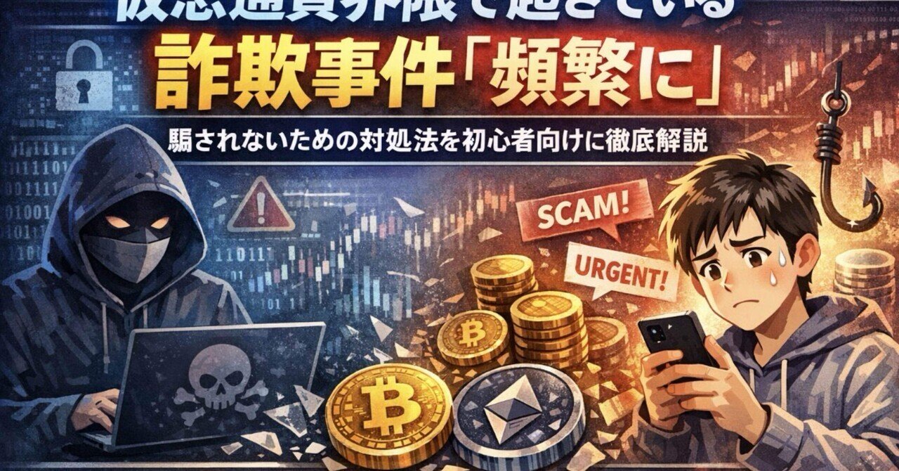 仮想通貨界隈で詐欺事件が 「頻繁に」起きる理由。 なぜ、同じ手口に何度も引っかかってしまうのか？｜CAW考察者「CROW」